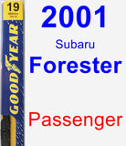 Passenger Wiper Blade for 2001 Subaru Forester - Premium