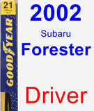 Driver Wiper Blade for 2002 Subaru Forester - Premium