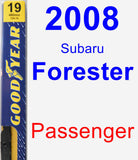 Passenger Wiper Blade for 2008 Subaru Forester - Premium