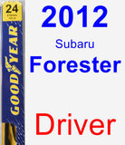 Driver Wiper Blade for 2012 Subaru Forester - Premium