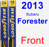 Front Wiper Blade Pack for 2013 Subaru Forester - Premium