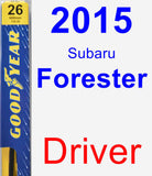 Driver Wiper Blade for 2015 Subaru Forester - Premium