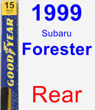 Rear Wiper Blade for 1999 Subaru Forester - Premium