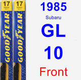 Front Wiper Blade Pack for 1985 Subaru GL-10 - Premium