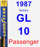 Passenger Wiper Blade for 1987 Subaru GL-10 - Premium