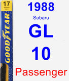 Passenger Wiper Blade for 1988 Subaru GL-10 - Premium