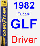 Driver Wiper Blade for 1982 Subaru GLF - Premium