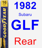 Rear Wiper Blade for 1982 Subaru GLF - Premium