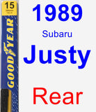 Rear Wiper Blade for 1989 Subaru Justy - Premium