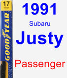 Passenger Wiper Blade for 1991 Subaru Justy - Premium