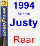 Rear Wiper Blade for 1994 Subaru Justy - Premium