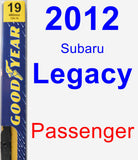 Passenger Wiper Blade for 2012 Subaru Legacy - Premium