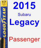 Passenger Wiper Blade for 2015 Subaru Legacy - Premium