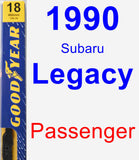 Passenger Wiper Blade for 1990 Subaru Legacy - Premium