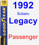 Passenger Wiper Blade for 1992 Subaru Legacy - Premium