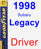 Driver Wiper Blade for 1998 Subaru Legacy - Premium