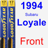 Front Wiper Blade Pack for 1994 Subaru Loyale - Premium