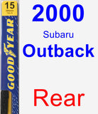 Rear Wiper Blade for 2000 Subaru Outback - Premium