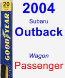 Passenger Wiper Blade for 2004 Subaru Outback - Premium