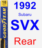 Rear Wiper Blade for 1992 Subaru SVX - Premium