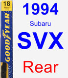 Rear Wiper Blade for 1994 Subaru SVX - Premium