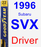 Driver Wiper Blade for 1996 Subaru SVX - Premium