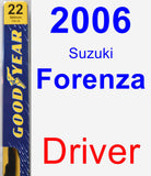 Driver Wiper Blade for 2006 Suzuki Forenza - Premium