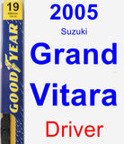 Driver Wiper Blade for 2005 Suzuki Grand Vitara - Premium