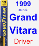 Driver Wiper Blade for 1999 Suzuki Grand Vitara - Premium