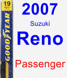 Passenger Wiper Blade for 2007 Suzuki Reno - Premium