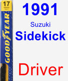 Driver Wiper Blade for 1991 Suzuki Sidekick - Premium