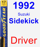 Driver Wiper Blade for 1992 Suzuki Sidekick - Premium