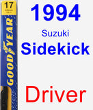 Driver Wiper Blade for 1994 Suzuki Sidekick - Premium