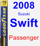 Passenger Wiper Blade for 2008 Suzuki Swift - Premium