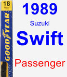 Passenger Wiper Blade for 1989 Suzuki Swift - Premium