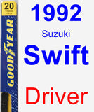 Driver Wiper Blade for 1992 Suzuki Swift - Premium