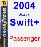 Passenger Wiper Blade for 2004 Suzuki Swift+ - Premium