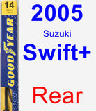 Rear Wiper Blade for 2005 Suzuki Swift+ - Premium