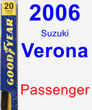 Passenger Wiper Blade for 2006 Suzuki Verona - Premium