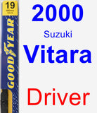 Driver Wiper Blade for 2000 Suzuki Vitara - Premium