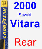 Rear Wiper Blade for 2000 Suzuki Vitara - Premium