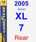 Rear Wiper Blade for 2005 Suzuki XL-7 - Premium