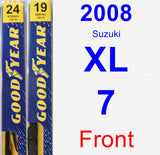 Front Wiper Blade Pack for 2008 Suzuki XL-7 - Premium