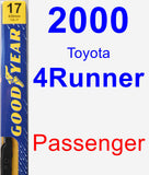 Passenger Wiper Blade for 2000 Toyota 4Runner - Premium