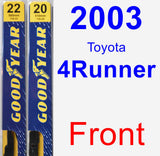 Front Wiper Blade Pack for 2003 Toyota 4Runner - Premium