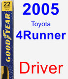 Driver Wiper Blade for 2005 Toyota 4Runner - Premium