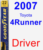 Driver Wiper Blade for 2007 Toyota 4Runner - Premium