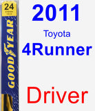 Driver Wiper Blade for 2011 Toyota 4Runner - Premium