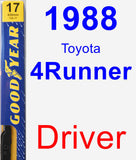 Driver Wiper Blade for 1988 Toyota 4Runner - Premium