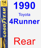 Rear Wiper Blade for 1990 Toyota 4Runner - Premium